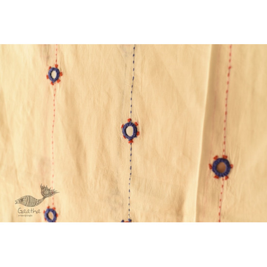 Cotton Ajrakh Applique dupatta