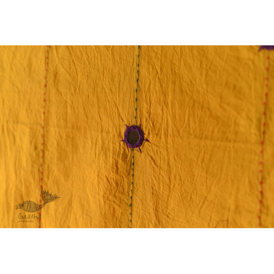 Cotton Ajrakh Applique dupatta