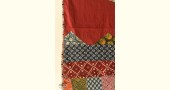 shop Embroidery & Patch Work - Cotton Red Dupatta