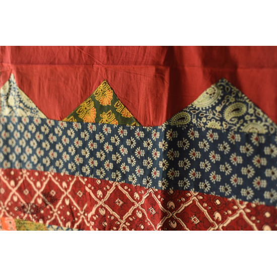 shop Embroidery & Patch Work - Cotton Red Dupatta