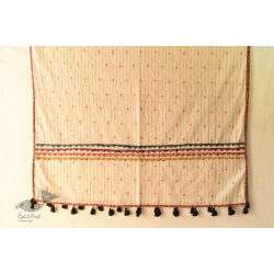 Ajrakh Applique & Kantha Stitch Cotton Dupatta