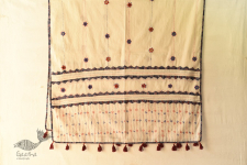 Applique & Embroidered Cotton Dupatta ~ M