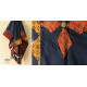 Cotton Ajrakh Applique dupatta