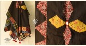 shop Ajrakh Applique & Kantha Embroidered Cotton Dupatta