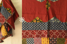 Embroidery & Patch Work - Cotton Red Dupatta