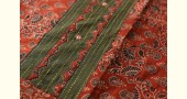 Buy Ajrakh Applique / Patchwork Cotton Saree