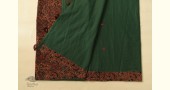 Ajrakh Applique & Mirror Work Cotton Saree