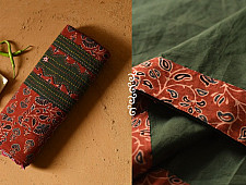 Ajrakh Applique / Patchwork Cotton Saree