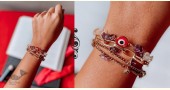 shop handmade Designer Semi Precious stone bracelet - Red Dot Layer Evil Eye Bracelet