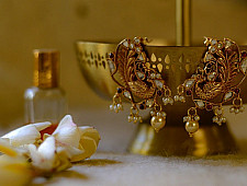 श्रीरूपा  | Silver Earring | Dancing Peacock ~ 2