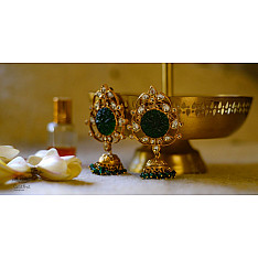 श्रीरूपा  | Silver Earring | Druzy Danglers ~ 6