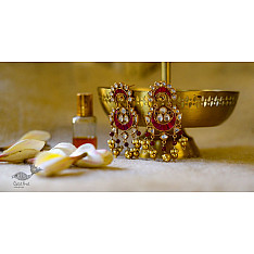 श्रीरूपा  | Silver Earring | Ruby Rose ~ 28