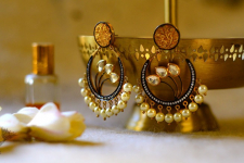 श्रीरूपा  | Silver Earring | Victorian Studs ~ 7