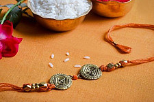 Dhokra Brass ❂ Handmade Rakhi - A