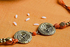Dhokra Brass ❂ Handmade Rakhi - A