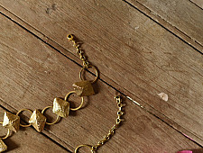 Prabha . प्रभा ❄ Brass Dhokra Necklace - Diamond & Circle