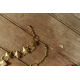 handmade Brass Dhokra Necklace - Diamond & Circle