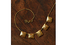 Prabha . प्रभा | Dhokra Brass Necklace 