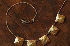 Prabha . प्रभा | Dhokra Brass Necklace 