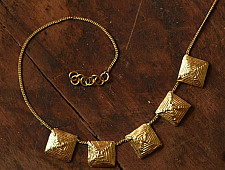 Prabha . प्रभा | Dhokra Brass Necklace 