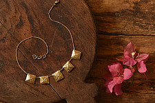 Prabha . प्रभा | Dhokra Brass Necklace 