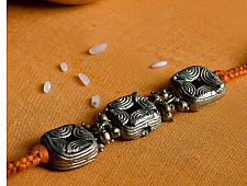 Dhokra Brass ❂ Handmade Rakhi - Dhokra