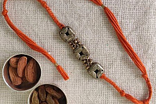 Dhokra Brass ❂ Handmade Rakhi - Dhokra