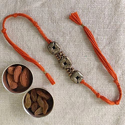 Dhokra Brass ❂ Handmade Rakhi - Dhokra