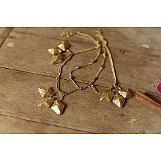Prabha . प्रभा ❄ Brass Dhokra Handmade Two Layered Necklace