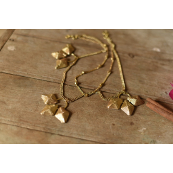 Prabha . प्रभा ❄ Brass Dhokra Handmade Two Layered Necklace