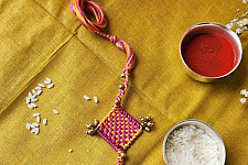 Dhokra Brass ❂ Handmade Rakhi - Braided