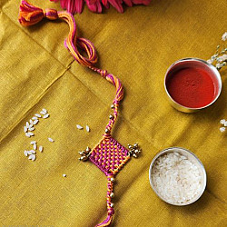 Dhokra Brass ❂ Handmade Rakhi - Braided