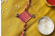 Dhokra Brass ❂ Handmade Rakhi - Braided