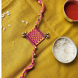 Dhokra Brass ❂ Handmade Rakhi - Braided