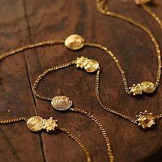 Prabha . प्रभा | Dhokra Brass Long Necklace / Chain