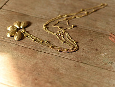 Prabha . प्रभा ❄ Brass Dhokra Designer Long Necklace