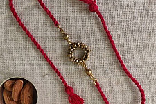 Dhokra Brass ❂ Handmade Bhabhi Rakhi