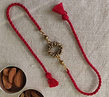 Dhokra Brass ❂ Handmade Bhabhi Rakhi