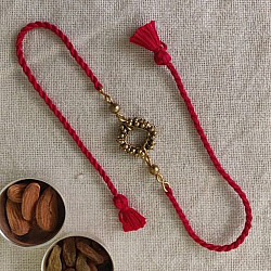 Dhokra Brass ❂ Handmade Bhabhi Rakhi