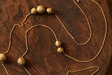 Prabha . प्रभा | Dhokra Brass Necklace / Long Chain
