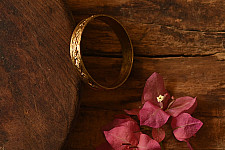 Prabha . प्रभा | Dhokra Brass Bangle (Two Sizes in Option )