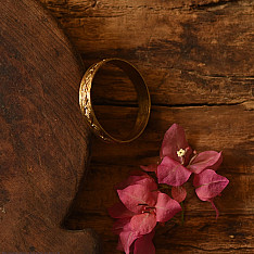 Prabha . प्रभा | Dhokra Brass Bangle (Two Sizes in Option )