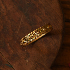 Prabha . प्रभा | Dhokra Brass Bangle (Two Sizes in Option )