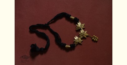 Prabha . प्रभा | Brass Dhokra Necklace - Lotus Design