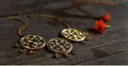 Prabha . प्रभा | Brass Dhokra Designer Three Circle Necklace