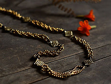 Prabha . प्रभा | Brass Dhokra - Long Necklace