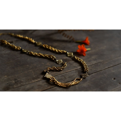 Prabha . प्रभा | Brass Dhokra - Long Necklace