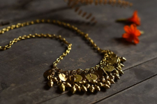 Prabha . प्रभा | Brass Dhokra Necklace - C