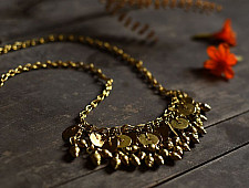 Prabha . प्रभा | Brass Dhokra Necklace - C