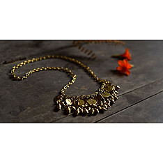 Prabha . प्रभा | Brass Dhokra Necklace - C